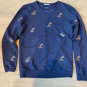 Scotch & Soda Mens vintage volcano print sweater